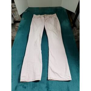 Levis 515 Jeans Size 4 Womens Beige Stretch Denim Pant Ladies Mid Rise Bootcut